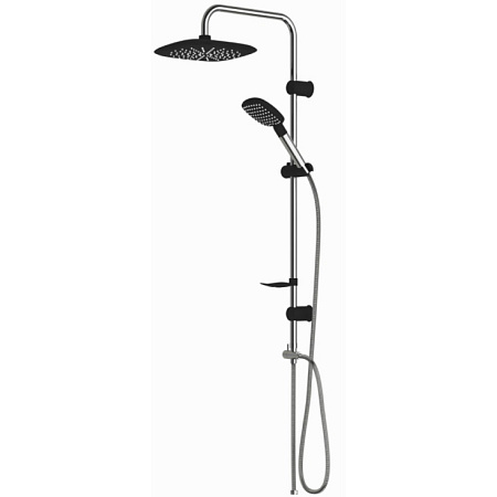 Душевая система Милд (,лейка, верх.душ) хр.карбон