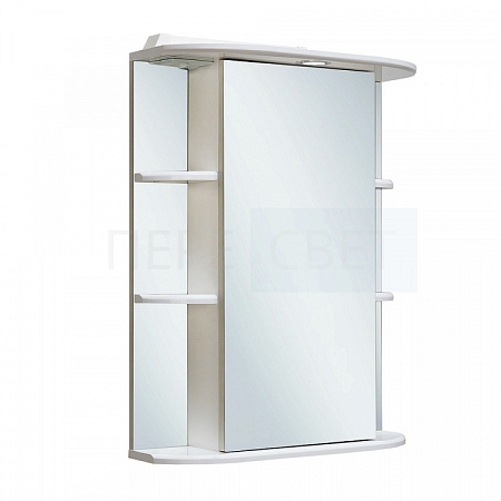 Гиро Зеркало-шкаф белое свет 60 см
