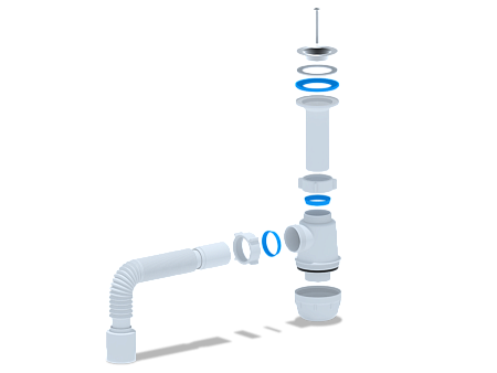 Сифон Ани Грот 1 1/2"* 40 с г/тр. 40* х50 литой