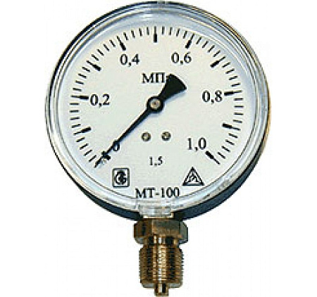 Манометр Мп-100 1,0МПа Дк100 G1/2"