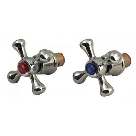 Кран-букса 1/2" керамика 24 шлица + мах. мет.крест DK-113 блистер