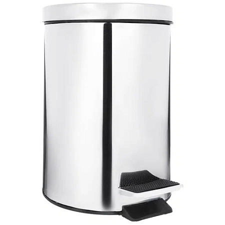 Мусорный бак 8л хром, металл