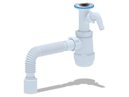 Сифон Ани Грот 1 1/2"* 40 с отв.с/м с г/т 40х50 литой