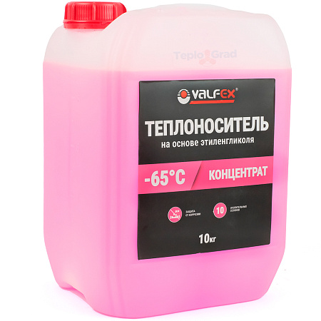 Теплоноситель VALFEX - 65 Этиленгликоль 10 кг Теплоноситель VALFEX - 65 Этиленгликоль 10 кг