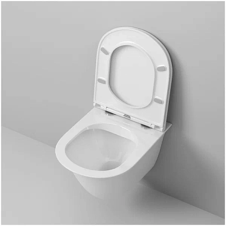 Унитаз подвесной GR-4412S безоб.тонкая крышка