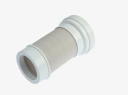 Слив д/унитаза "AKVATER" серый без резинки AGT300SP