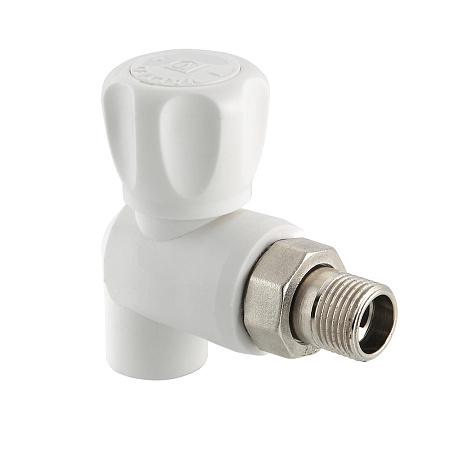 Кран Valtec шаровый разборный 20х1/2" угловой ПП