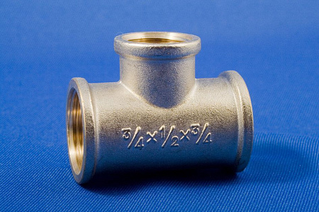 Тройник переходной  3/4"х1/2"х3/4" в/в/в