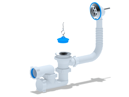 Сифон Ани для ванны рег. 1 1/2" Сифон Ани для ванны рег. 1 1/2"