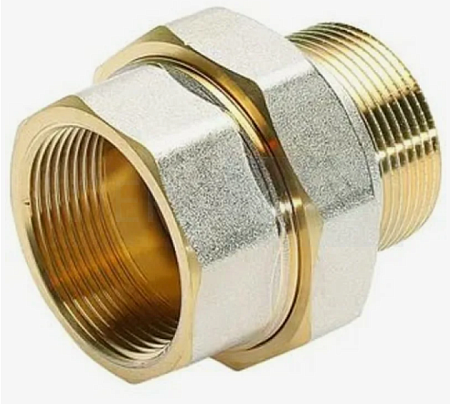 Американка TM прямая 11/4" Н/В хром