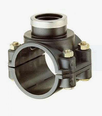 Хомут для врезки125 х 11/2" ПЭ
