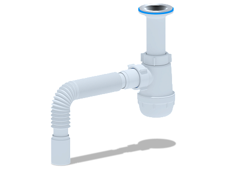 Сифон Ани Грот 1 1/2"* 40 с отв.с/м с г/т 40х40 литой