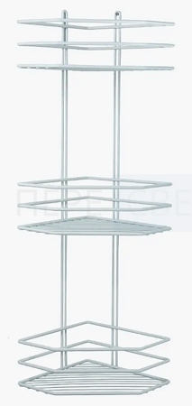 Полка угловая 3-яр. трапеция SWG 4895-3 БЕЛАЯ