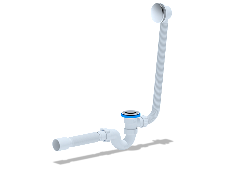 Сифон Ани д/в клик-клак, с вып и пер, г/тр. 375*40*50 (сетка)