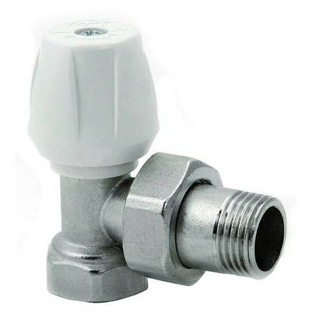 Клапан настроечный  угловой Icma 1/2" для рад.