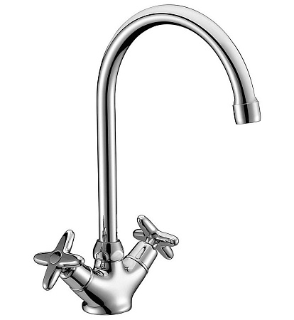 Смеситель д/кухни "ФЛЕКС", маховики