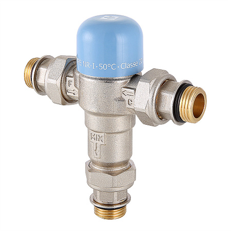 Смеситель термостат. трехходовой VALTEC 1/2" не регулир. (47 С)