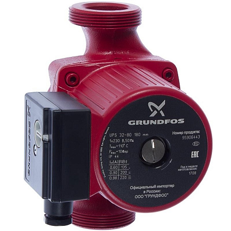 Насос GRUNDFOS UPS 32-80 с гайками  (220)