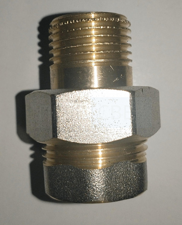 Американка TM прямая 11/2" Н/В хром