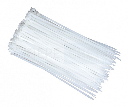 Хомут СТЯЖКА пластик белый 8х(7,6) 500 (100 шт)