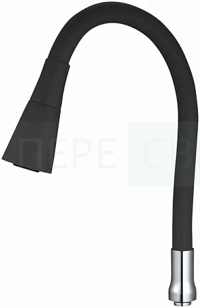 Излив для елки ДВУХ РЕЖ. ИМП.СИЛИКОН ЧЁРНЫЙ Излив для елки ДВУХ РЕЖ. ИМП.СИЛИКОН ЧЁРНЫЙ