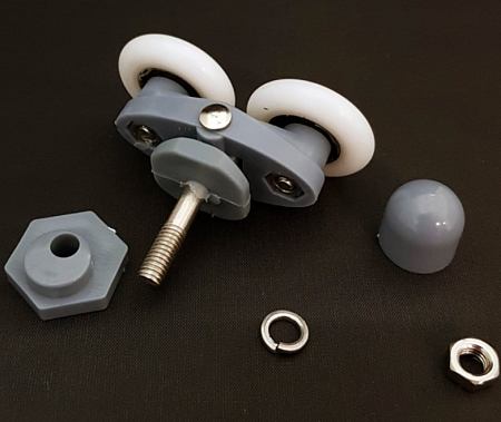 Комплект двер/роликов 25мм двойной эксцентр  (8шт)