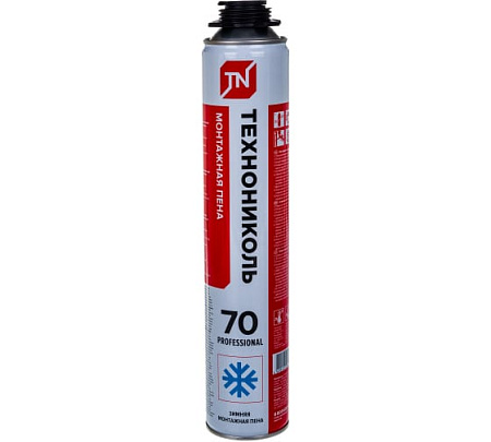 Пена монтажная я ТЕХНОНИКОЛЬ 70 PROFESSIONAL зимняя, 1020 гр