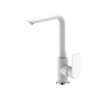 Смеситель д/кухни  "Бланко" хром белый