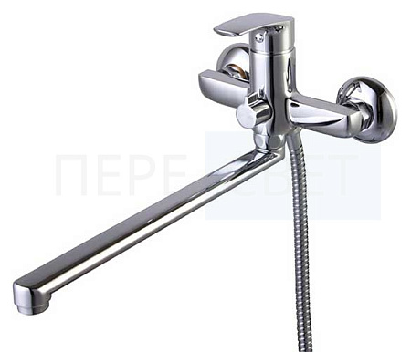 Смеситель д/ванны "Аттиво" излив 300, катридж 35мм