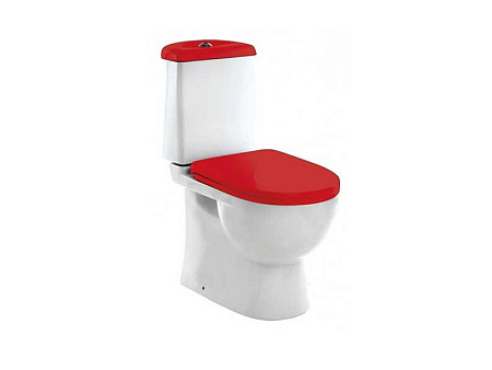 Унитаз "Best Color Red" дюр., soft-close, красный
