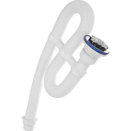 ВИР Сифон гофрированный нерж. белый 132