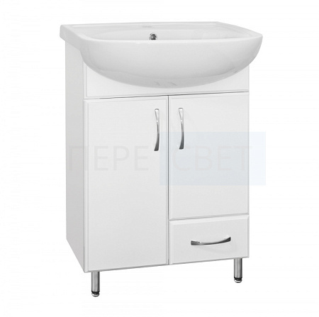 Уют Тумба 55 белый под умыв. Уют 55