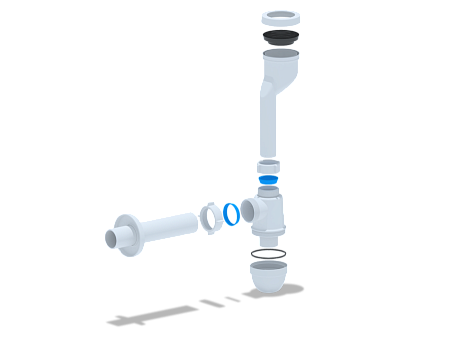 АНИпласт Сифон для писсуара с выходом на 40 и прямой трубой