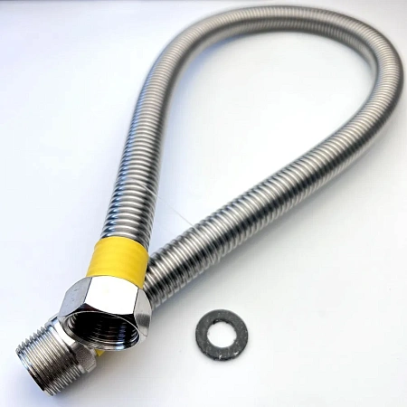 Подводка д/газа сильфон   3/4" х 1,0 г/г
