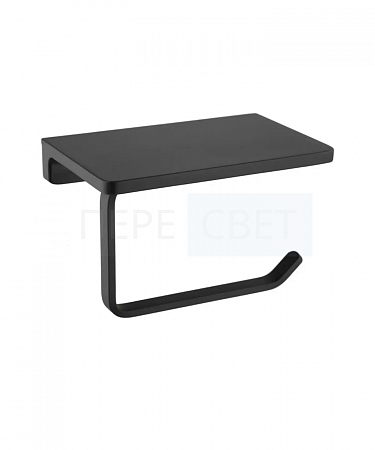 Держатель д/туалетной бумаги с полкой ЧЕРНЫЙ ViEiR Держатель д/туалетной бумаги с полкой ЧЕРНЫЙ ViEiR