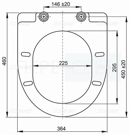 Alcaplast Сиденье Softclose A65 с микролифтом