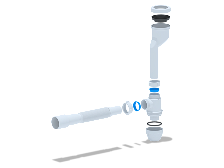 АНИпласт Сифон д/писсуара с трубой 32х40/50