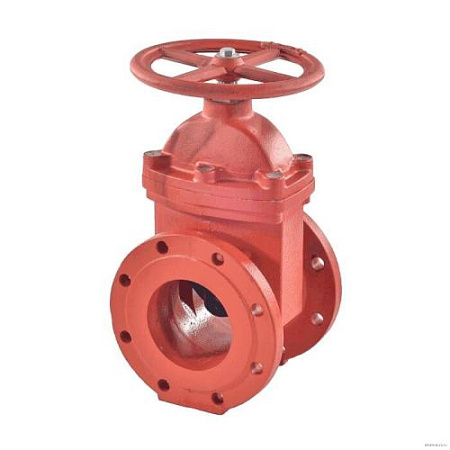 Задвижка чугун МЗВГ Ду  50 Ру16 t150с Обрезин. клин, Красная