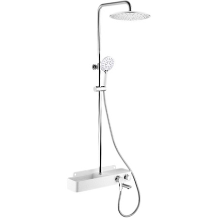 Душевая система Милд (,лейка, верх.душ) хр.белый