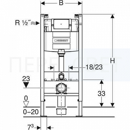 Инсталляция GEBERIT Duofix Круглый