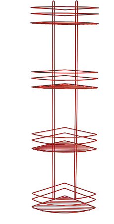 Полка угловая 4-яр. овал. SWG 4894-4 Красный