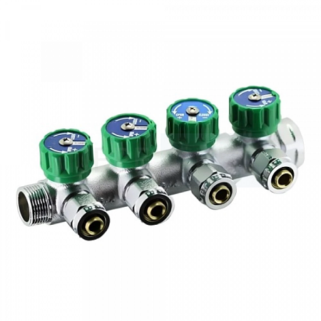 Коллектор VIEIR с регул вент 3/4"*4 вых.*16