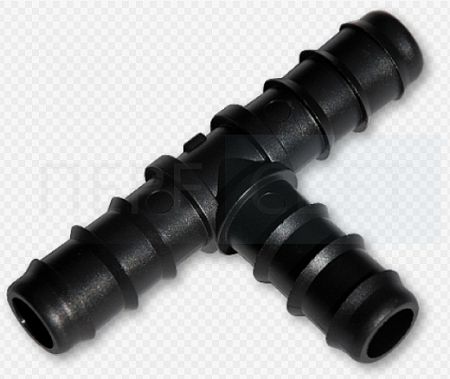 Тройник 1/2" пластик Елочка