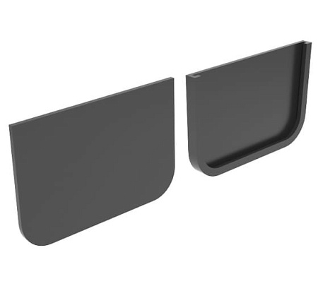 Торцевая заглушка для лотка водоотводного серии ЛАЙТ - пластиковая