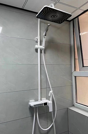 Душевая колонна в сборе LS506W-S белый