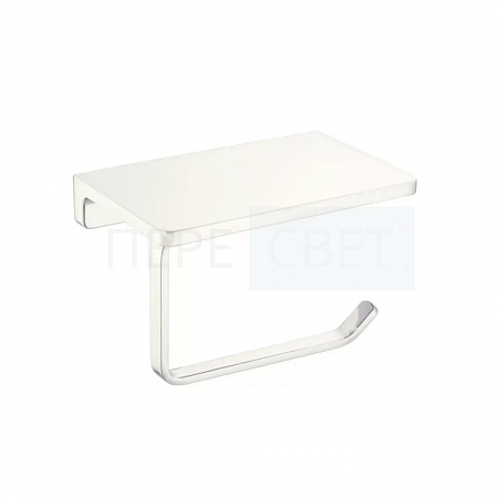 Держатель д/туалетной бумаги с полкой БЕЛЫЙ ViEiR Держатель д/туалетной бумаги с полкой БЕЛЫЙ ViEiR