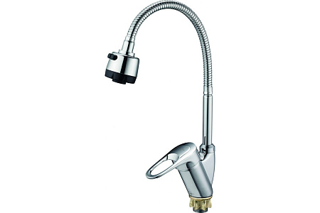 Смеситель д/кухни Ф40 "SOLONE"  KAK4-B043 гибкий